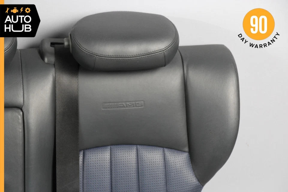 02-04 Mercedes W203 C32 AMG Almofada de Assento Traseiro Conjunto Superior Superior Azul Fabricante de Equipamento Original - Imagem 4 de 4