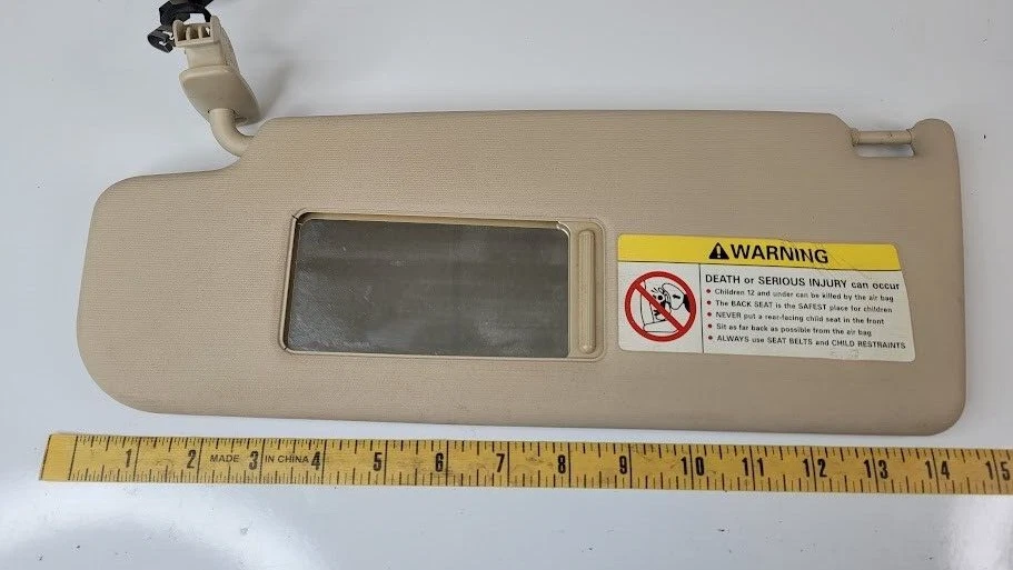 Volkswagen Jetta 1999-2005 parasol lado del conductor izquierdo bronceado OEM Foto 3 de 4