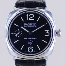 Orologio Panerai Radiomir PAM00380 Black Seal Logo 45 mm carica manuale nero B+P