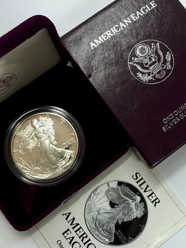 1993-P American Silver Eagle, Proof, NR