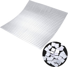 Self-Adhesive Mini Square Glass, Decorative Craft DIY Accessory Mirrors Mosaic T