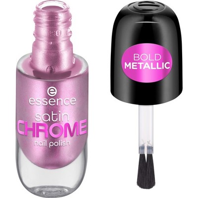 essence satin CHROME nail 8 ml (1er Pack), 02 Artificial Pinktelligence