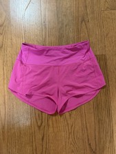 Lululemon Speed Up High-Rise Short 2.5" Lined, Sonic Pink, Size 6, Mini Shorts