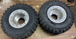 Tech4 mx 18/10-8 tires Rock wheels trx450r  trx 450r 450 ltr450 ltr lt-r