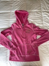 Victoria's Secret Pink Share The Love Zip Up Hooded Sweatshirt Size M