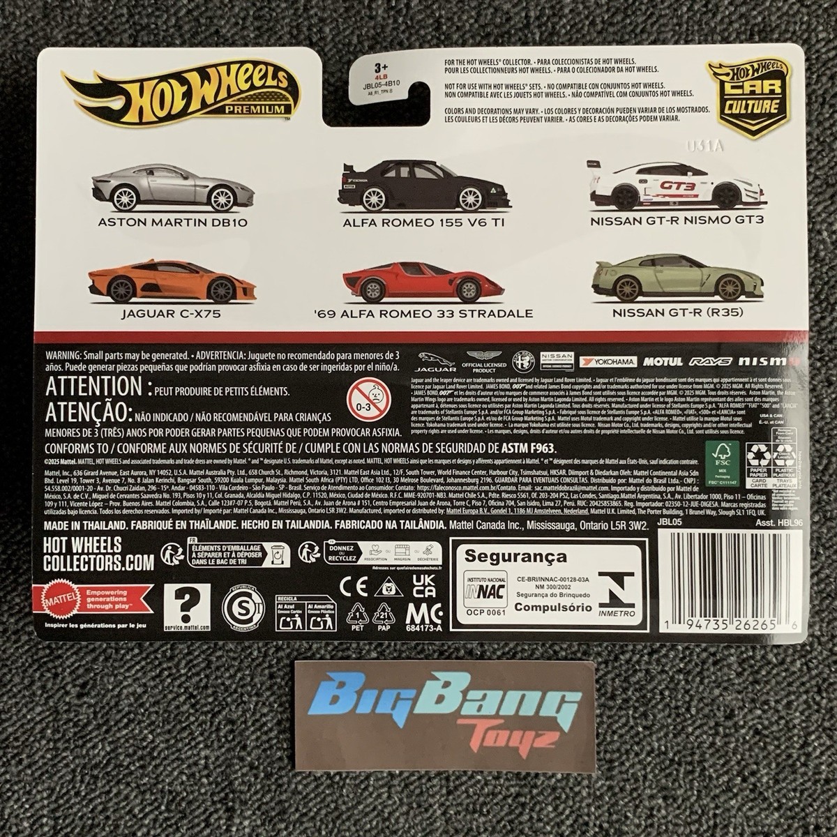 Hot Wheels Alfa Romeo 155 V6 TI / 69 Alfa Romeo 33 Stradale 2-Pack