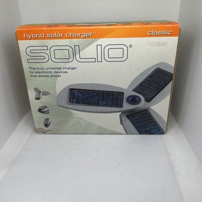 Solio Classic  Battery Pack and Solar Charger (Silver) - New In Box