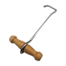 Boot Hooks Cowboy Boot Hooks With Wooden Handle Non-Slip Comfortable 