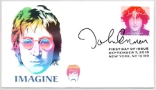 #5313 JOHN LENNON BEATLES MUSIC ICON STAMP FIRST DAY OF ISSUE FDC