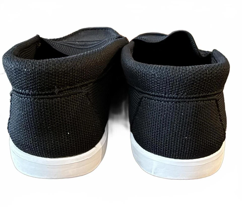 Mocassim Bruno Marc Masculino Barco Tamanho 10.5 Slip-On Preto Lona Casual - Imagem 4 de 4