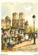 75 - Paris - Art Peinture - Aqua Pictura Collection - Lucien Delarue - Notre Dam