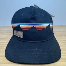 Locale Teton Sunset Flat Brim Trucker Mesh Timbers Bachelor Gulch Hat Snapback