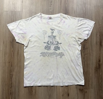 80s VINTAGE Grateful Dead Alpine Valley Tour Lot T-Shirt Size XL RARE Skeletons