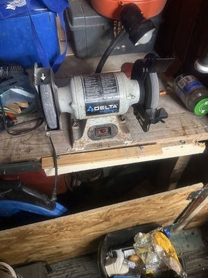 #ad Delta Model 23 665 6 inch Thin Line Bench Grinder WORKS $85.00