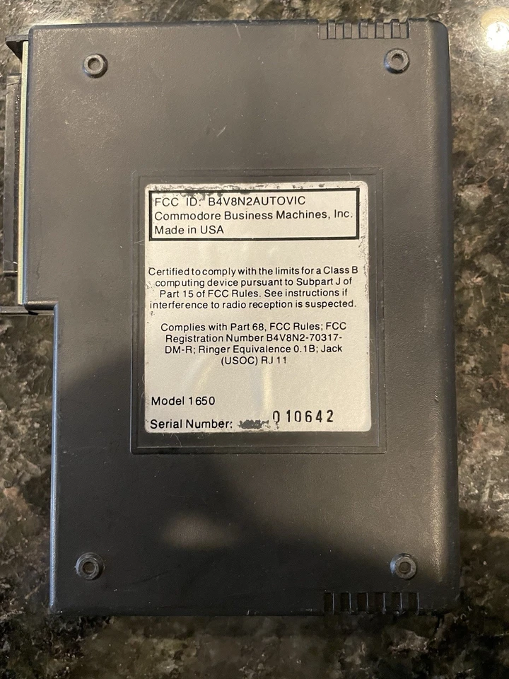 Vintage Commodore 64 AUTOMODEM Model 1650 - Image 2 of 4