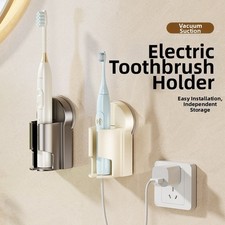 Electric Toothbrush Holder Suction Cup Wall Mount with Quick Dry Ventilation