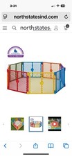 North States Industries Superyard Play Yard Colorplay 6 Panel