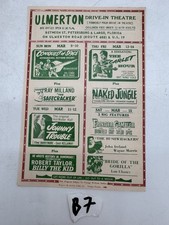 Ulmerton Drive-In Theatre March Schedule Handbill Florida Conquest of Space