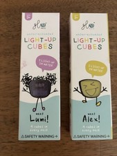 Glo Pals Light Up Cubes Sensory Bath Toys Two Boxes Of 4 Cubes Per Box