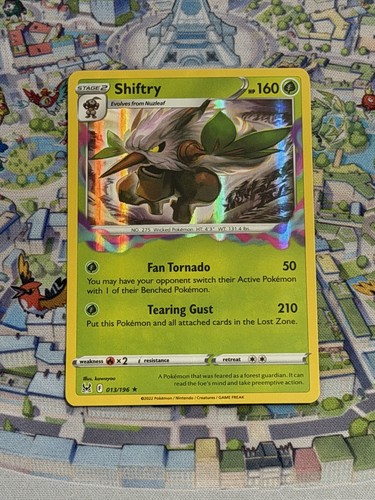 Pokemon TCG NM Shiftry 2022 SWSH Lost Origin 13/196 Holo Rare Card