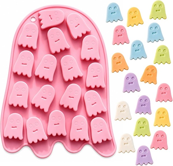 Silikonform Halloween Schokolade 18-HöHlen Geist Backform FüR SüßIgkeiten-image