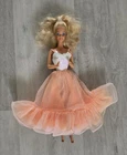 VINTAGE PEACHES N CREAM BARBIE DOLL - 1984 - BLONDE HAIR - RETRO TOY - MATTEL
