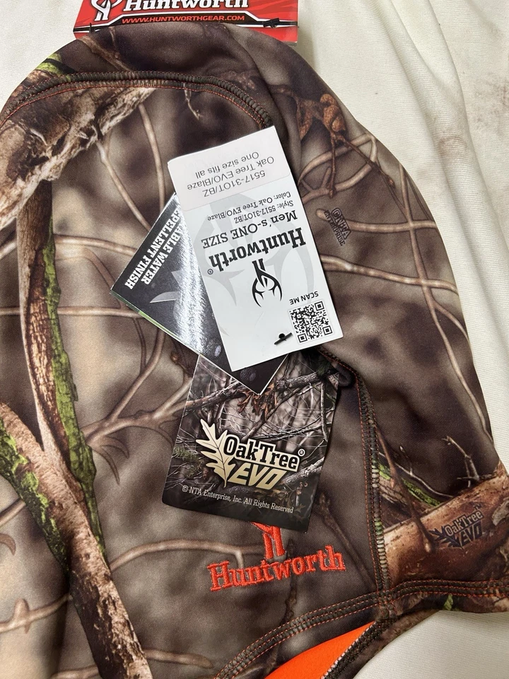 Huntworth Reversible Water Repellent Hoodie Face Mask New - Image 2 of 3