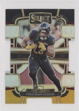 2023 Panini Select Concourse Black & Gold Prizm Die-Cut Chris Rodriguez Jr 5cb