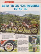 advertising  TEST MOTO BETA TR 35 REVERSE 50-125 1990 MOTOITALIANE TRIAL VINTAGE