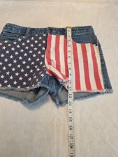 Cat And Jack Girls Ultimate Stretch Shorts Red, White And Blue Size XL 14-16 