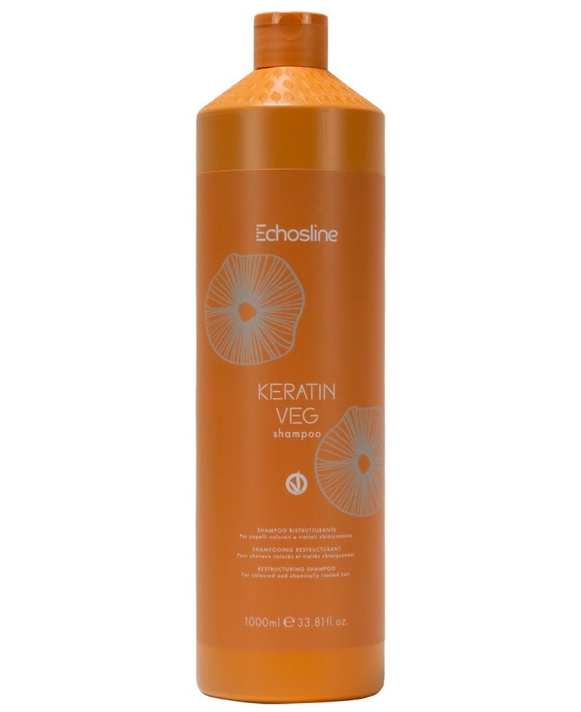 Shampooing restructurant Echos kératine Veg routine cheveux après soleil