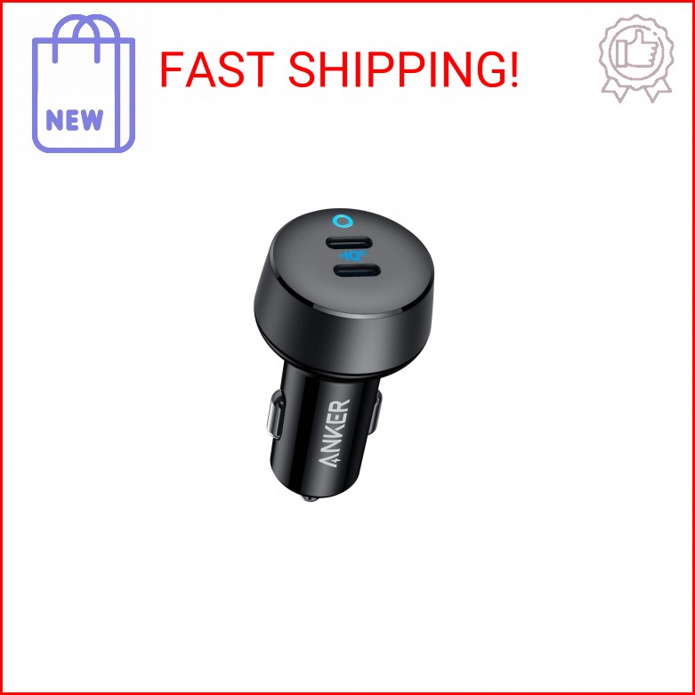 best cigarette charger for iphone Anker USB C Car Charger, 40W 2-Port PowerIQ 3.0 Type C Adapter, iPhone 17  Car Ch