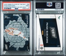 PAIGE BUECKERS SILVER VINYL 05/10 PSA 9 SPLASH OF COLOR 2025 PANINI WNBA POTD