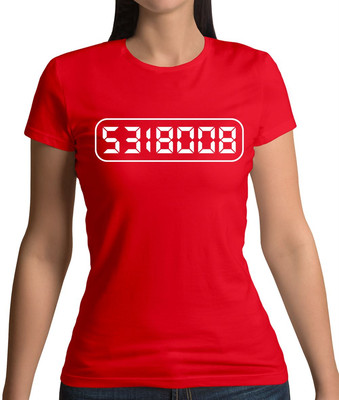 Calculator Boobies 5318008 - Womens T-Shirt - Geek Nerd Maths Funny Calculator