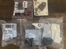 General Electric GE Quick Wire Clamp Plugs & a Flat Cord Connector - Lot of 5