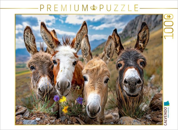 Calvendo Puzzle Group Photo With Flowers | 1000 Pieces, Finished Size 25.2 × 18.-image