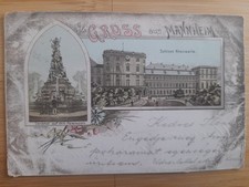 Mannheim  1897.  Paradeplatz Schloss postcard Germany Baden-Württemberg