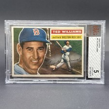 1956 Topps - Ted Williams #5 Gray Back
