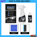 Headlight Restoration Fluid Kit Car Headlamp Cleaner Restorer Coating Spray Kit