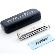 Easttop Professional Harmonica Mouth Organ 10 Hole Beginner 40 Tones Key Of C