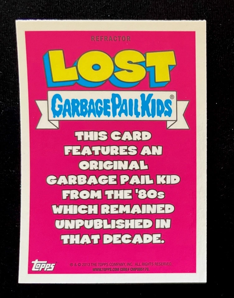 Garbage Pail Kids Chrome Series 1 Raisin' ELLA Atomic Refractor Topps #L9a Rare - Image 3 of 3