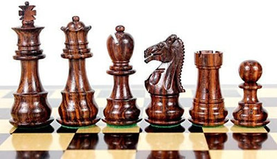 House of Chess - Galaxy Staunton Wooden Chess Set Pieces King Size 3'' Triple Wei