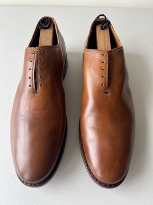 Allen Edmonds Maclennan Shoes Mens Size 10 E Brown Leather Wholecut Oxford USA