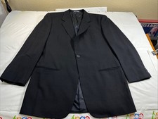 Vtg Giorgio Armani Le Collezioni Mens Sport Coat Blazer Jacket Wool Black 40R
