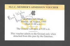 1999 Gloucestershire v Yorkshire - Super Cup Final - Signed by Mark Alleyne