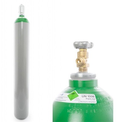 Argon Gasflasche Gasfüllung Schweißgas MIG/MAG WIG 50 Liter 4.6 neu & voll