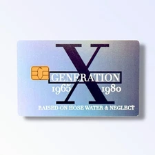Generation X Holographic Credit Card Sticker Debit Card Skin