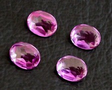 ONE 11x9 Oval Buff Top Lab Corundum Rhodolite Sapphire Red Purple Gemstone 6126