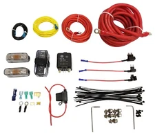airslamit Dual Air Compressor Wire Kit Air Ride Suspension Install Kit Fits Many