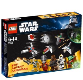 7958 ADVENT CALENDAR star wars lego NEW legos set 2011 santa yoda RETIRED sealed